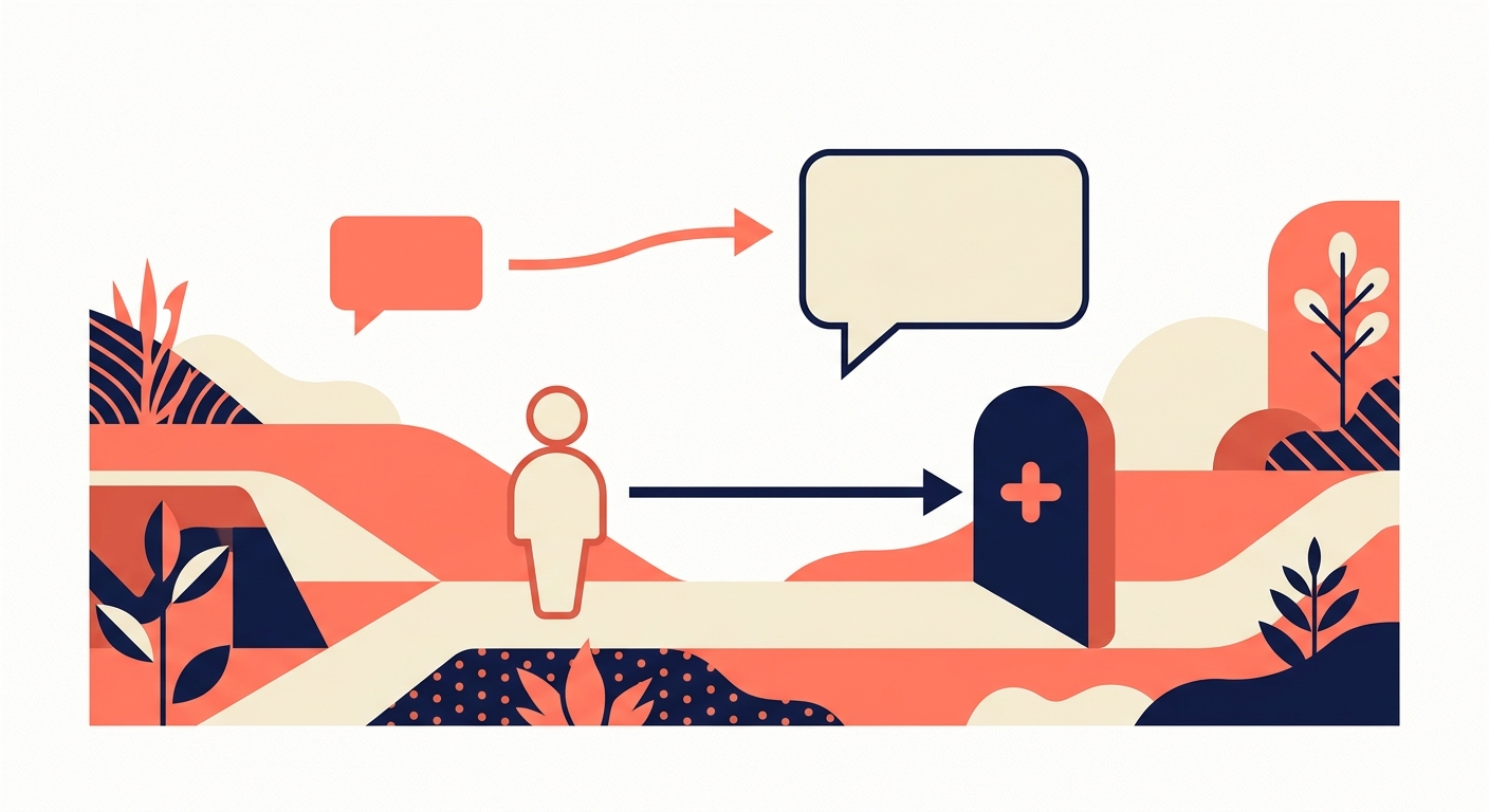 A diagram showing a comment leading to a DM, and an uninvited message stopped by a barrier.